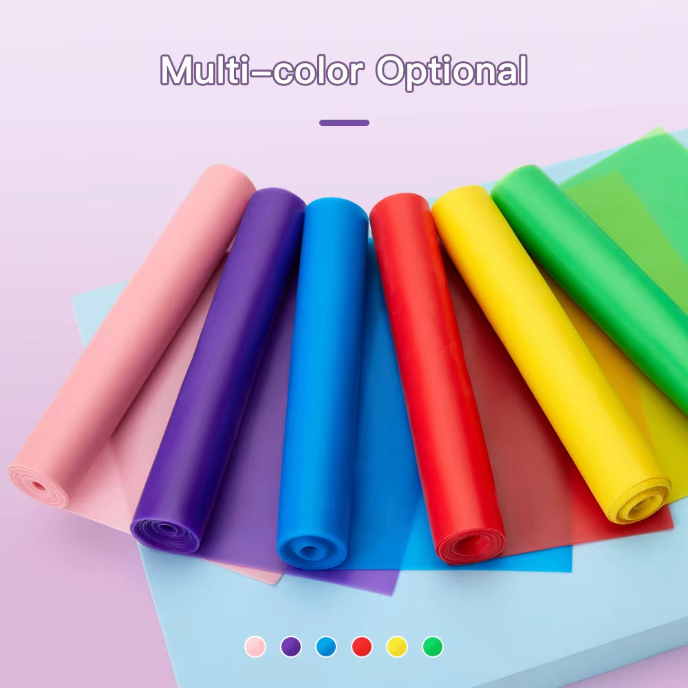 Yoga Pilates Stretch Resistance Band Exercise Fitness Band Training Elastic Exercise Fitness Rubber 150Cm Natural Rubber Gym