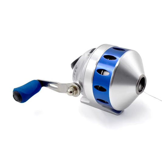 TR35/TB35 Metal Slingshot Fishing Reels Speed Ratio 4.3:1 Built-In Line Catapult Bow Fish Wheel for Outdoor Hunting Shooting