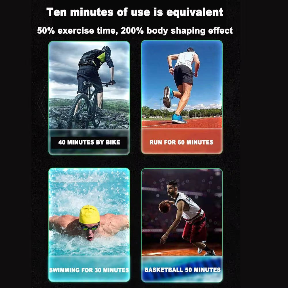 USB Rechargeable Abdominal Muscle Trainer Portable Abdominal Muscle Massager Electronic Training Belt Exercise Fitness Equipment