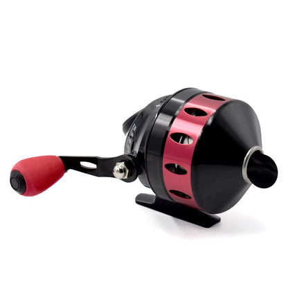 TR35/TB35 Metal Slingshot Fishing Reels Speed Ratio 4.3:1 Built-In Line Catapult Bow Fish Wheel for Outdoor Hunting Shooting