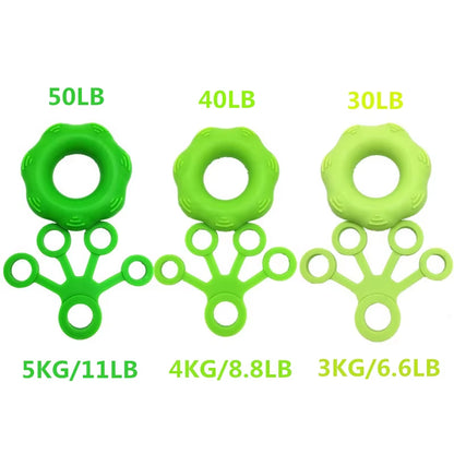 3 Levels Finger Stretcher Resistance Bands Finger Grip Exerciser Hand Grip Trainer Rings for Relieve Pain Injury Rehabilitation